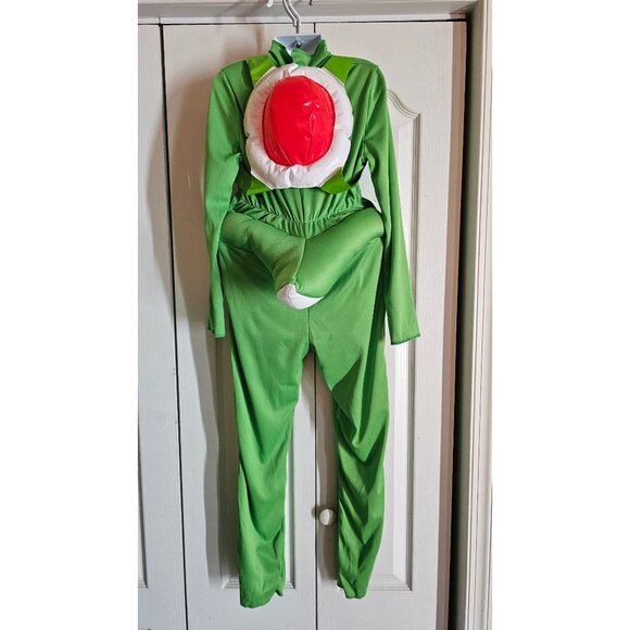 Yoshi Kids Costume 7-8 Inflatable Shell Tail Mask Halloween Super Mario Nintendo - Picture 3 of 10